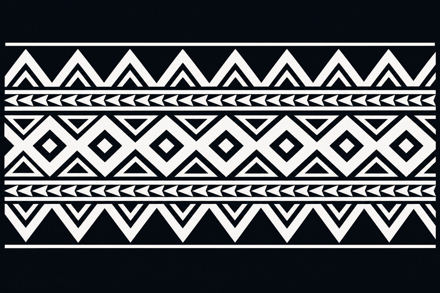 Pe'a (Sacred Male Tattoo / Flying Fox) motif artwork